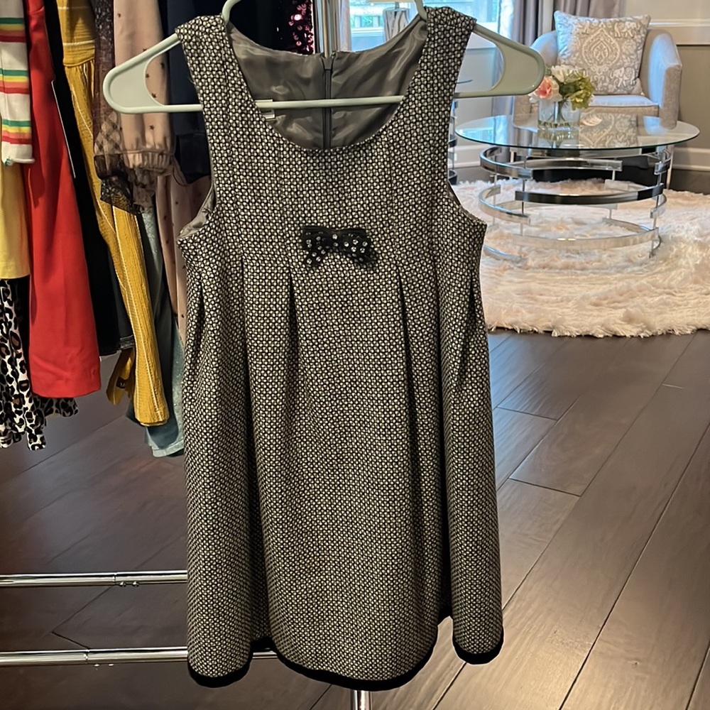 Rare Frattina wool dress with velvet trim girls size 10